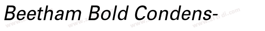 Beetham Bold Condens字体转换